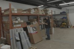At JP Roofing warehouse selecting the right materials