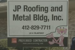 JP Roofing signage