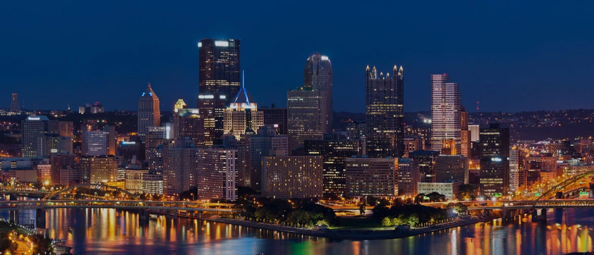 The City Of Pittsburgh At Night