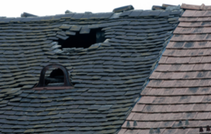 Signs of Leaking Roof: damaged or missing shingles 