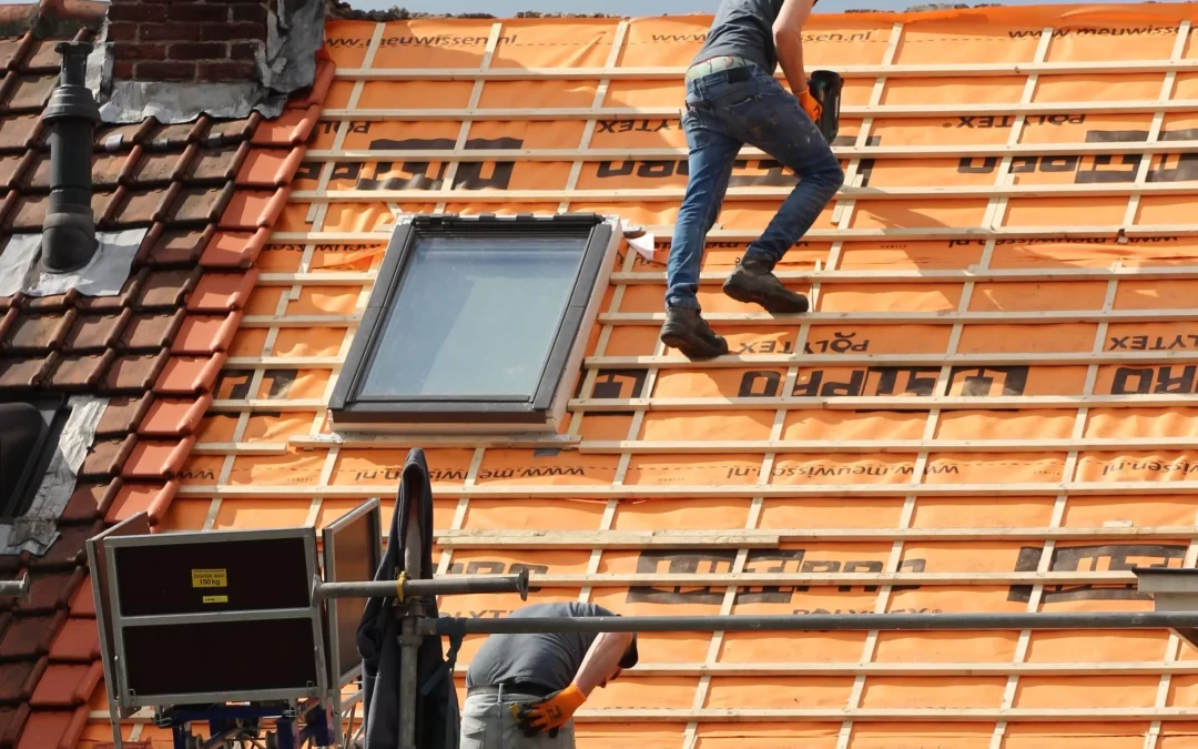 Dark roof vs. light roof - two men working on a roof